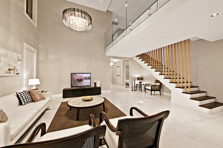 Designer Residence - Open-plan living. A complete re-build project, this stunning five-bedroom luxury residence is meticulously designed and flawlessly built. Avid Carpentry + Construction